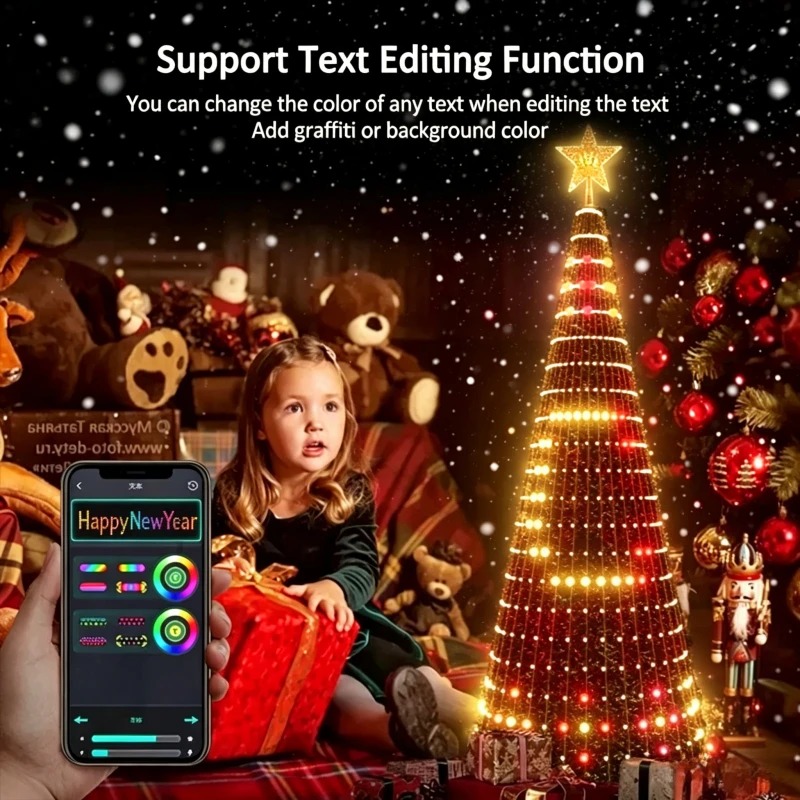 Star Tree Topper - Akıllı RGB Noel Ağacı Tepesi Lambası,