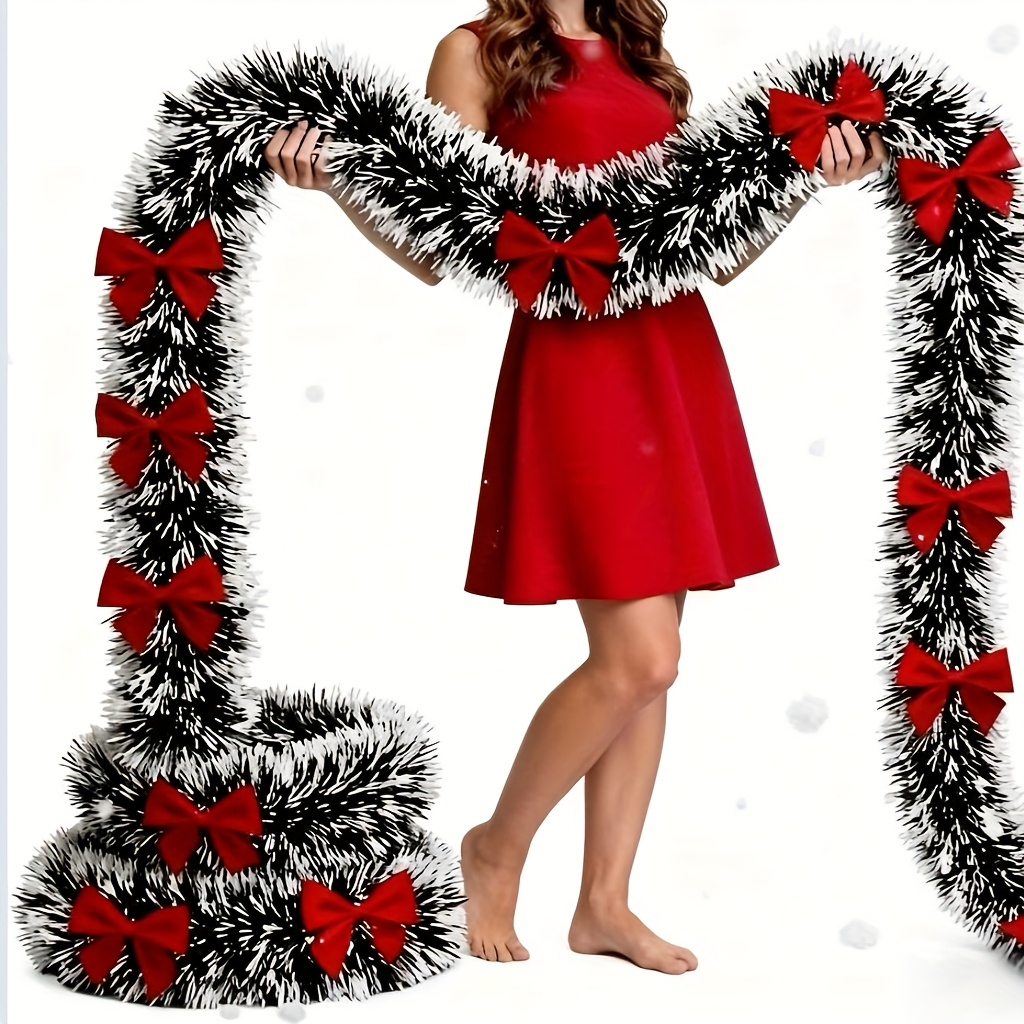 Christmas Wreath Fake - Yapay Noel Çelenk Noel Süsleri Fiyonklu