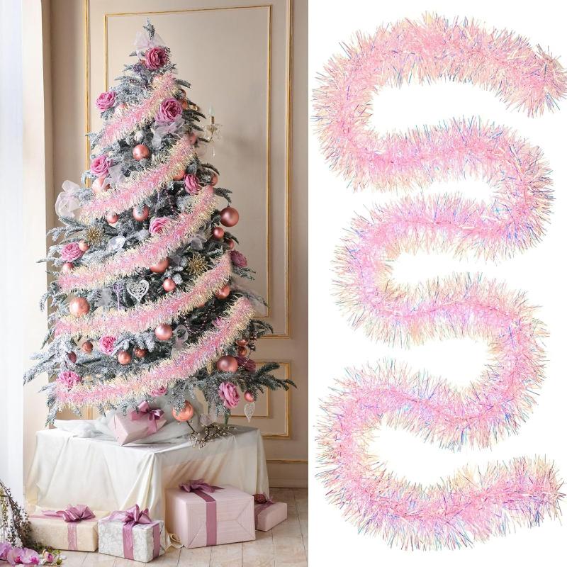 1/3/5 adet 2M pembe noel tinse - Tinsel Garland Decoration incelemesi ve fiyatı