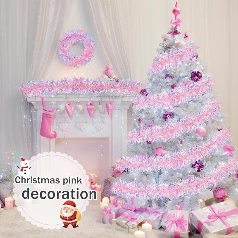 1/3/5 adet 2M pembe noel tinse - Tinsel Garland Decoration incelemesi ve fiyatı