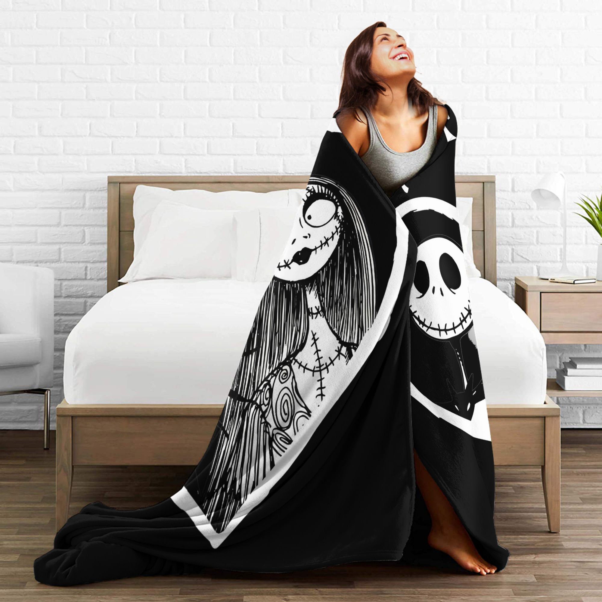 Jack Skellington Sonsuza Kadar - Christmas Throw Blanket incelemesi ve fiyatı