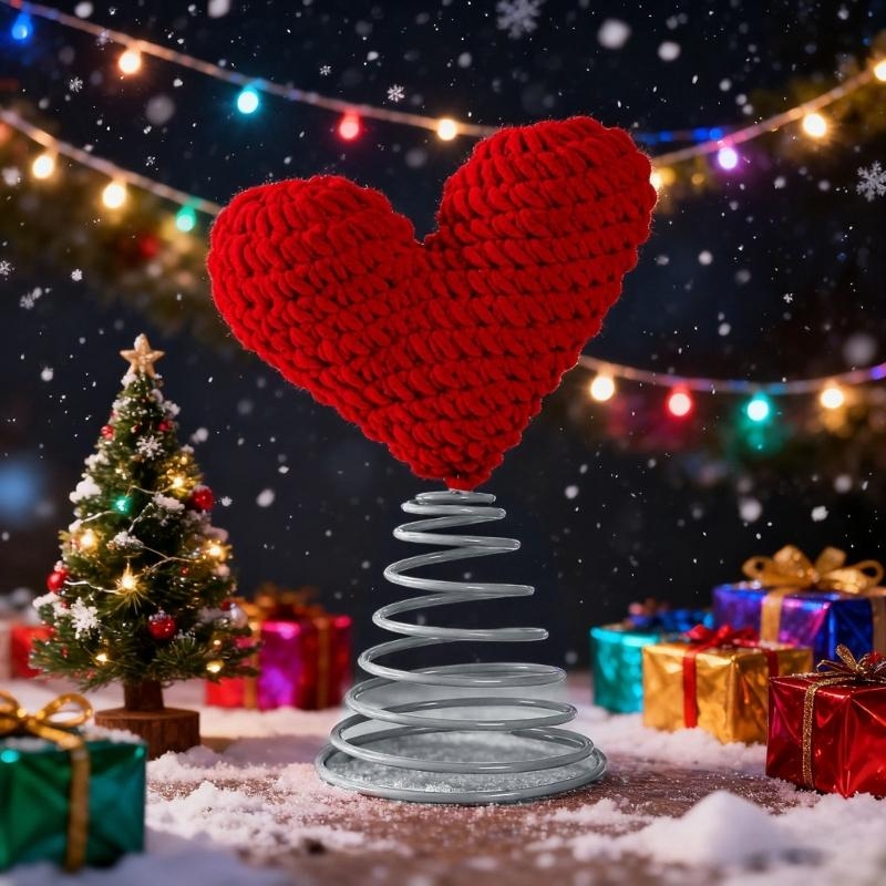 Yaylı Kalp Noel Ağacı Toppers  - Star Tree Topper incelemesi ve fiyatı
