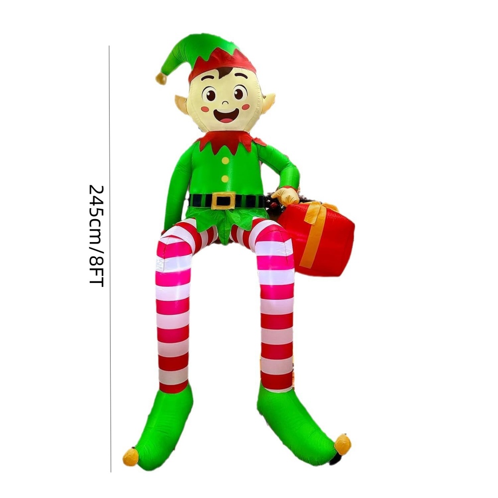 8FT Noel Şişme Oturan Elf Deko - Christmas Lights Outdoor incelemesi ve fiyatı