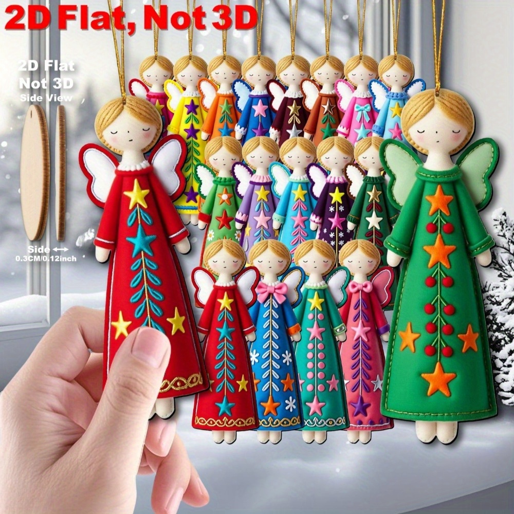 16 Parça Renkli Melek Süsleri  - Star Tree Topper incelemesi ve fiyatı